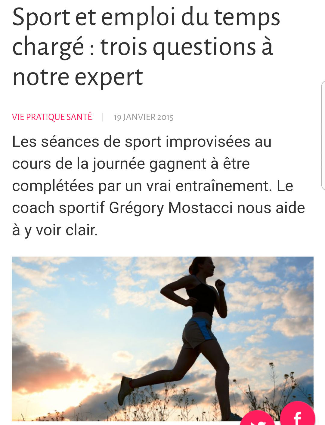 Coach sportif et expert en perte de poids - Gregory Coach Sportif